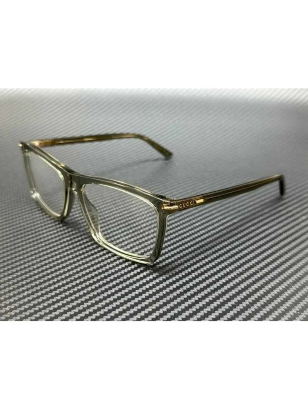 New Gucci Men Brown/Green Transaprent Eyeglasses 59-17-145
